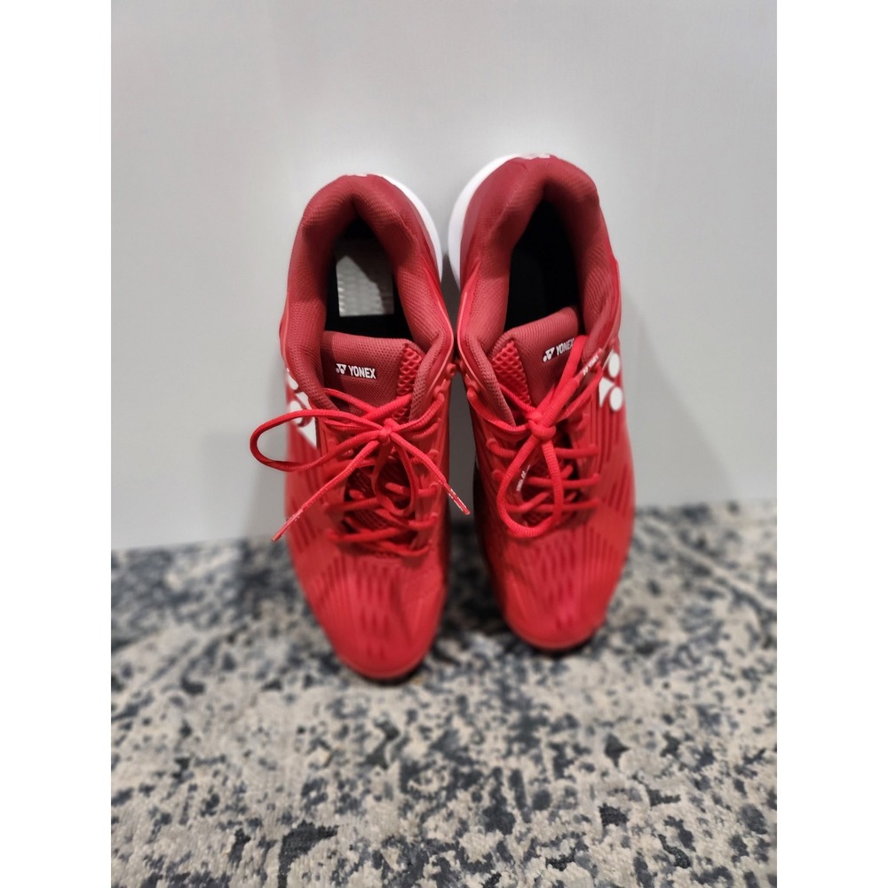 Yonex Power Cushion Red Tennis Shoes Mens 11 Womens 11.5 Court Non-Marking Sole